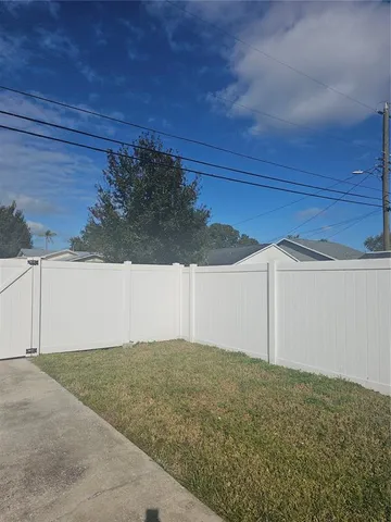 a view of wooden fence
