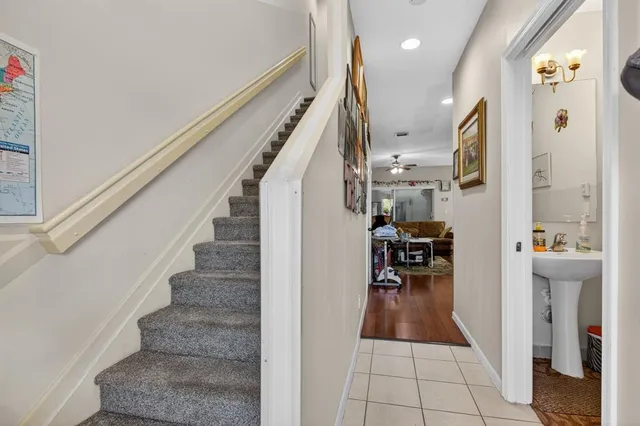 a view of entryway and hall