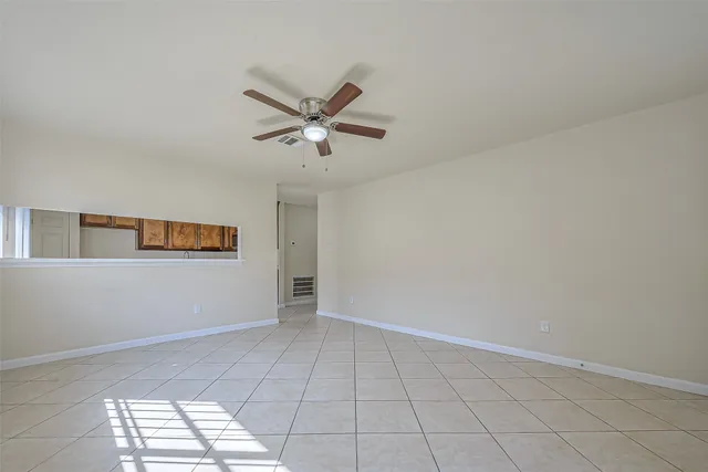 a view of an empty room