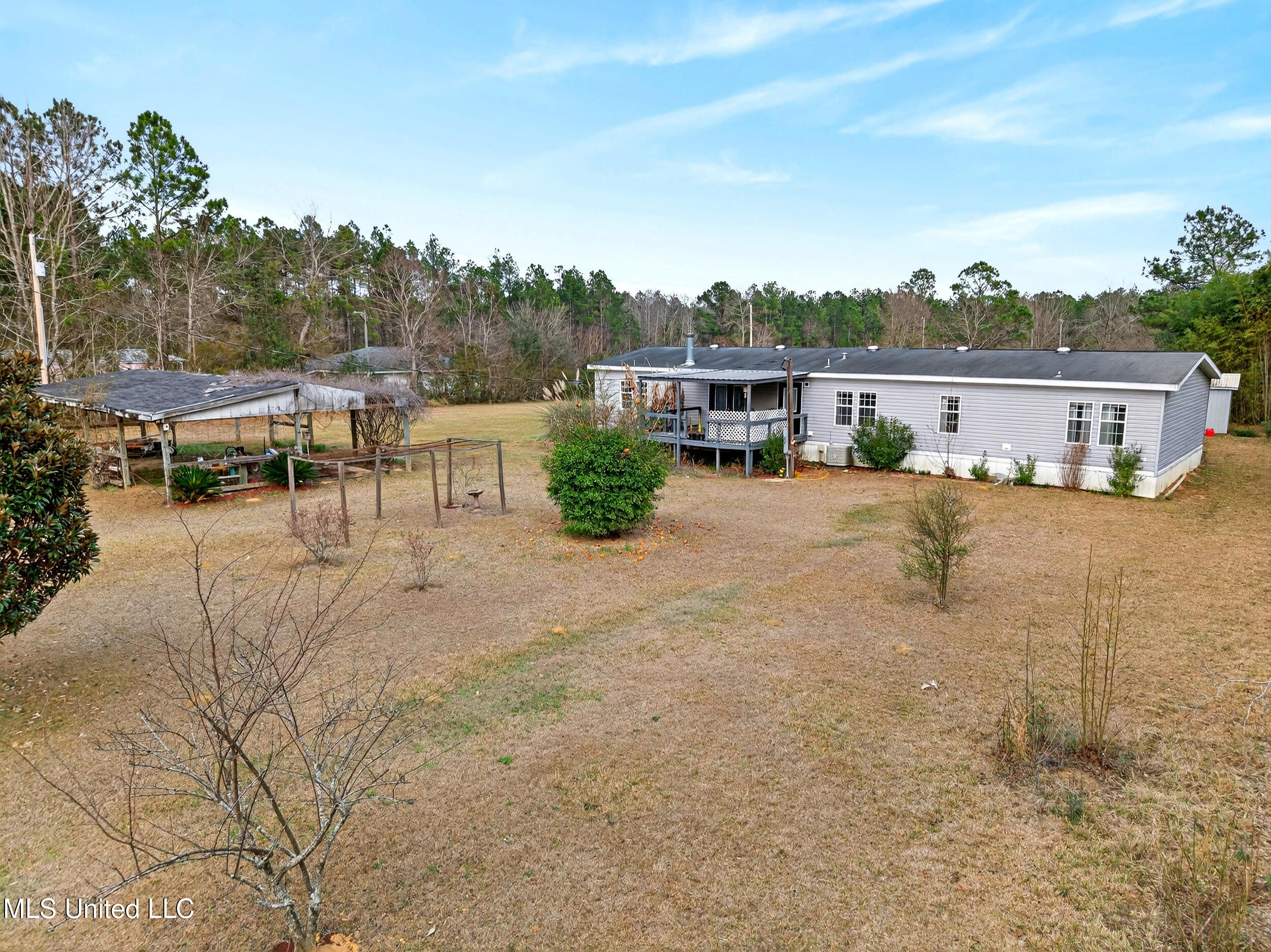 21041 Success Road Saucier, MS 39574 - Photo 46 of 59 46_backyard aerial 1