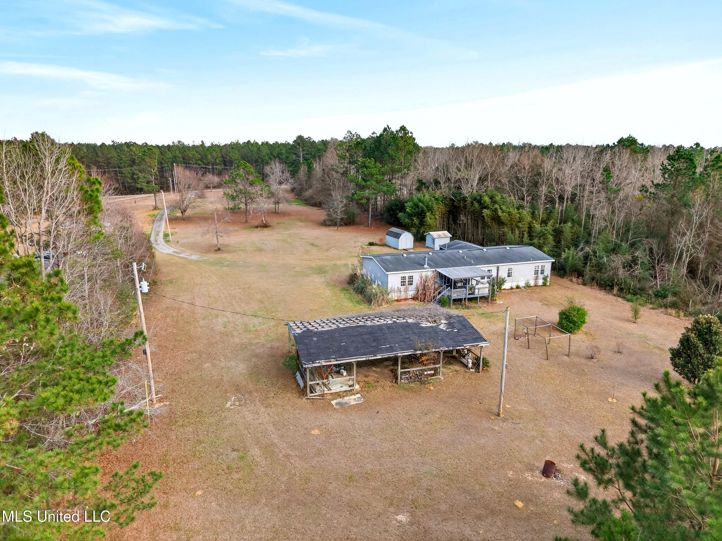 21041 Success Road Saucier, MS 39574 - Photo 49 of 59 49_backyard aerial 3