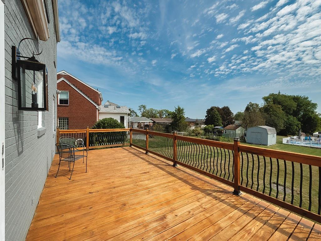305 Prospect Circle Lower Burrell, PA 15068 - Photo 26 of 29 a view of balcony with wooden floor and seating space