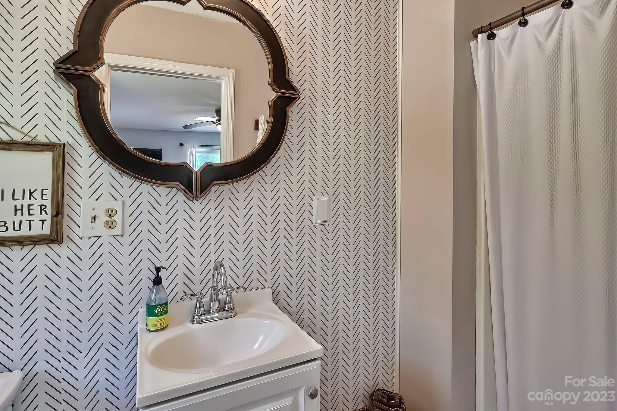 1880 Jones Road Kershaw, SC 29067 - Photo 15 of 33 a bathroom with a sink and a mirror