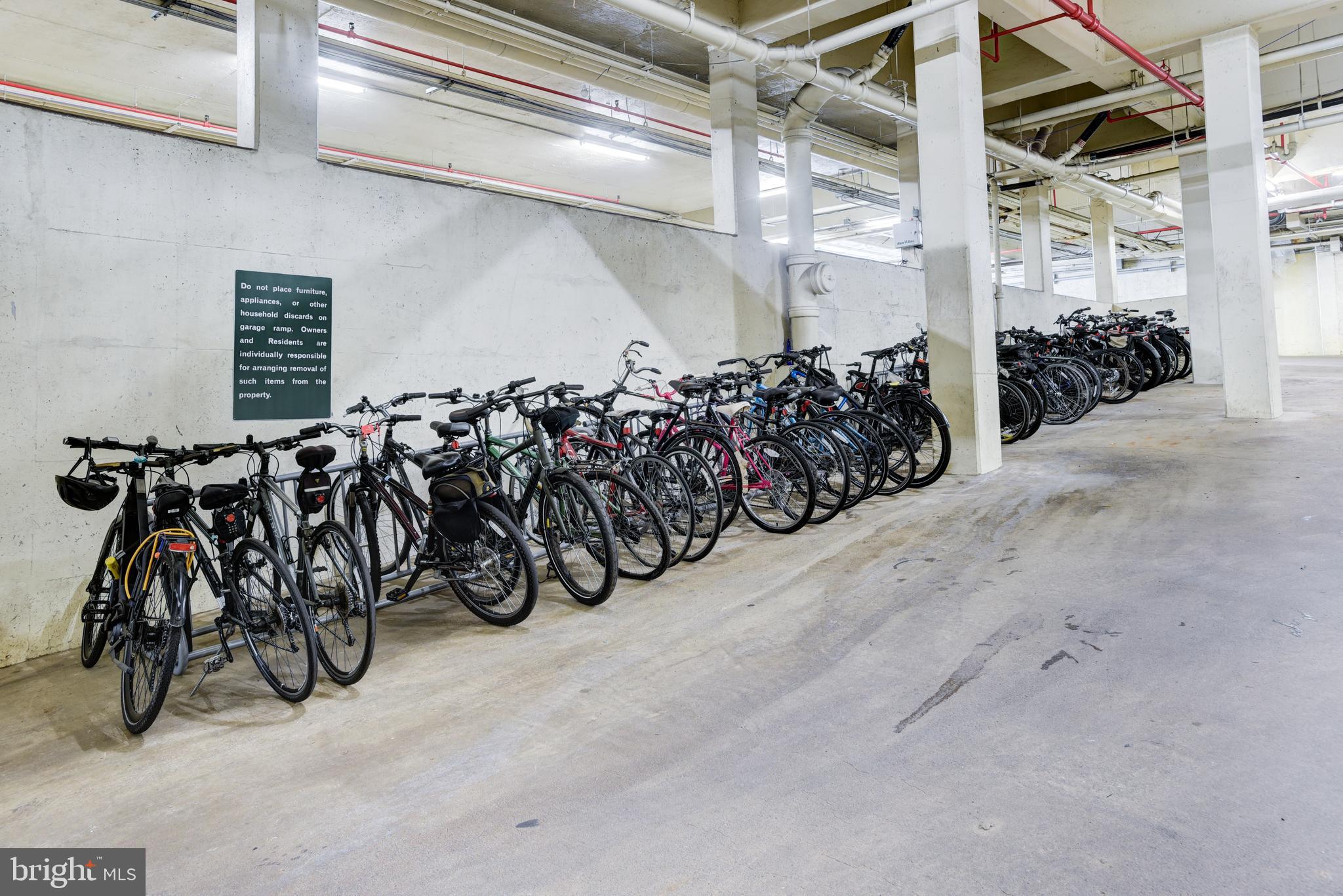 4100 Cathedral Avenue Northwest, Unit 512 Washington, DC 20016 - Photo 71 of 71 a view of a bike garage