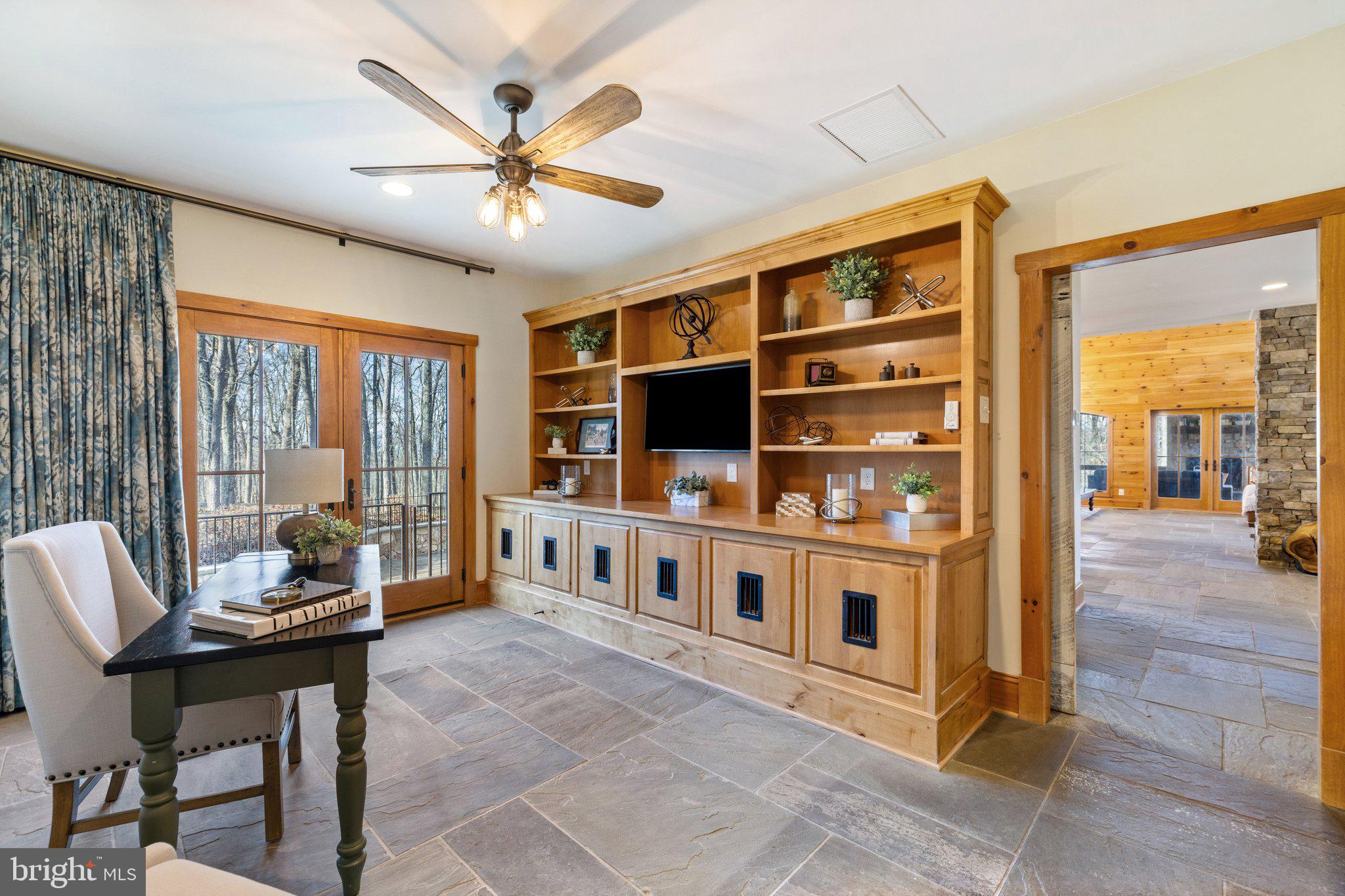 6416 Weadon Ridge Lane Marshall, VA 20115 - Photo 42 of 92 Study w/Built-Ins Opens to Patio & Primary Bedroom