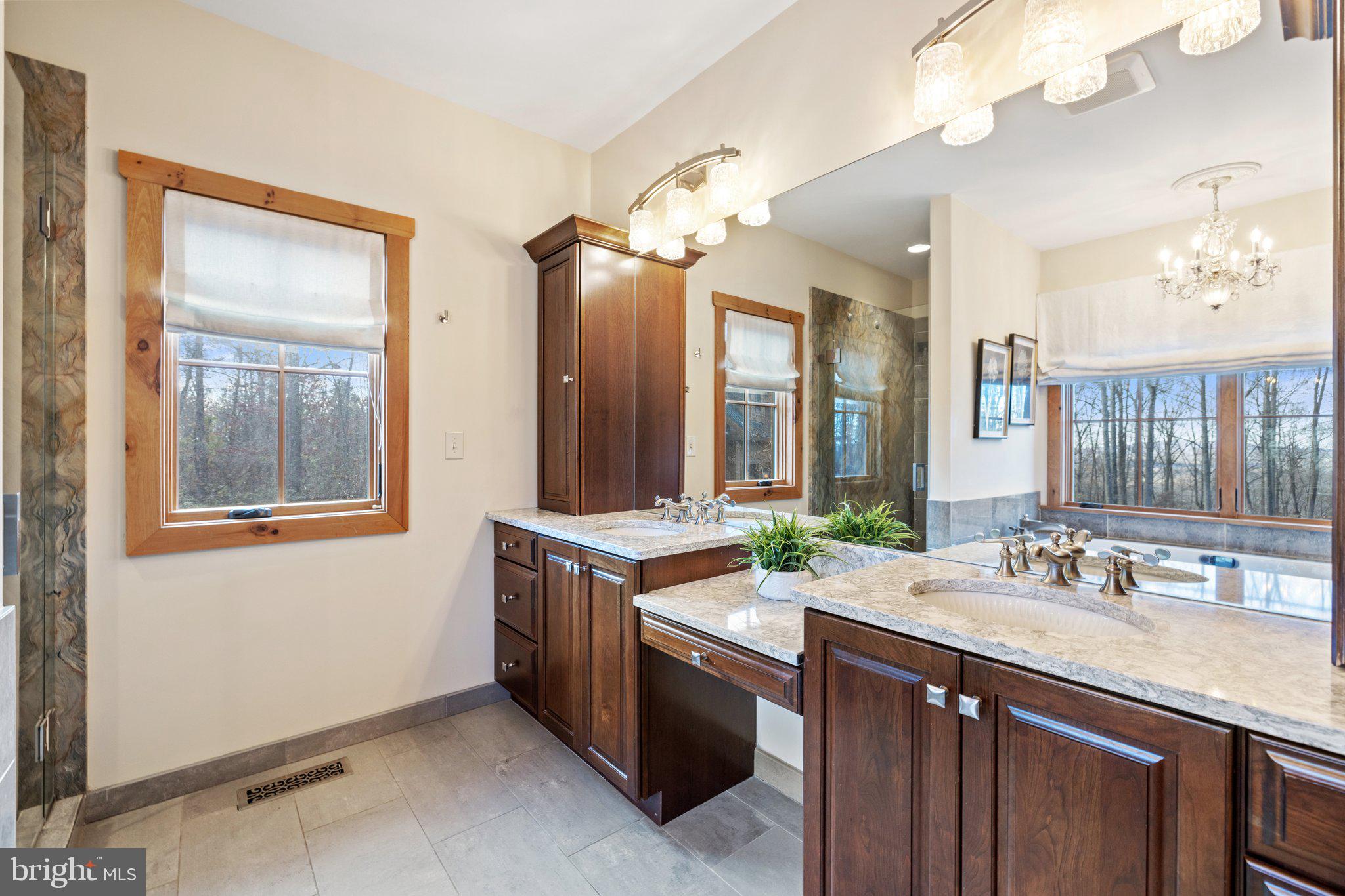 6416 Weadon Ridge Lane Marshall, VA 20115 - Photo 49 of 92 Spa-Like Primary Bath with Raised Double Vanities