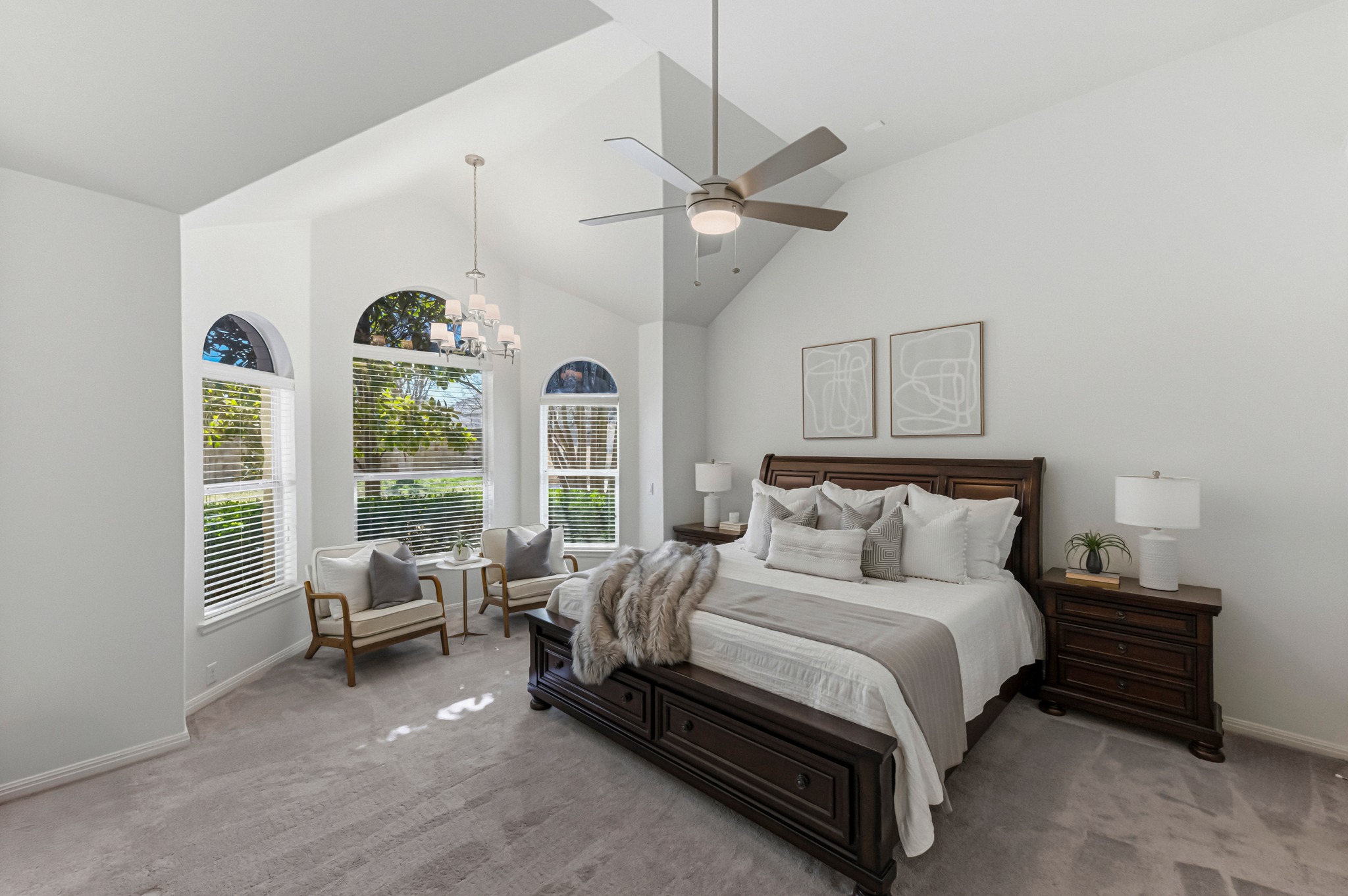 1023 Grassy Field Road Austin, TX 78737 - Photo 19 of 39 a bedroom with a bed and a large window