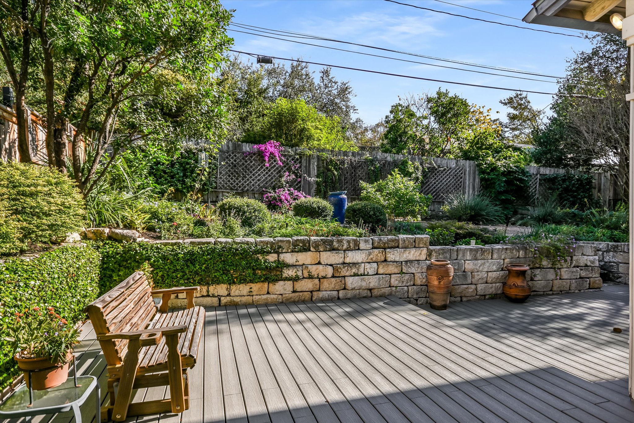 703 Pressler Street Austin, TX 78703 - Photo 20 of 24 a view of balcony with seating space and wooden floor