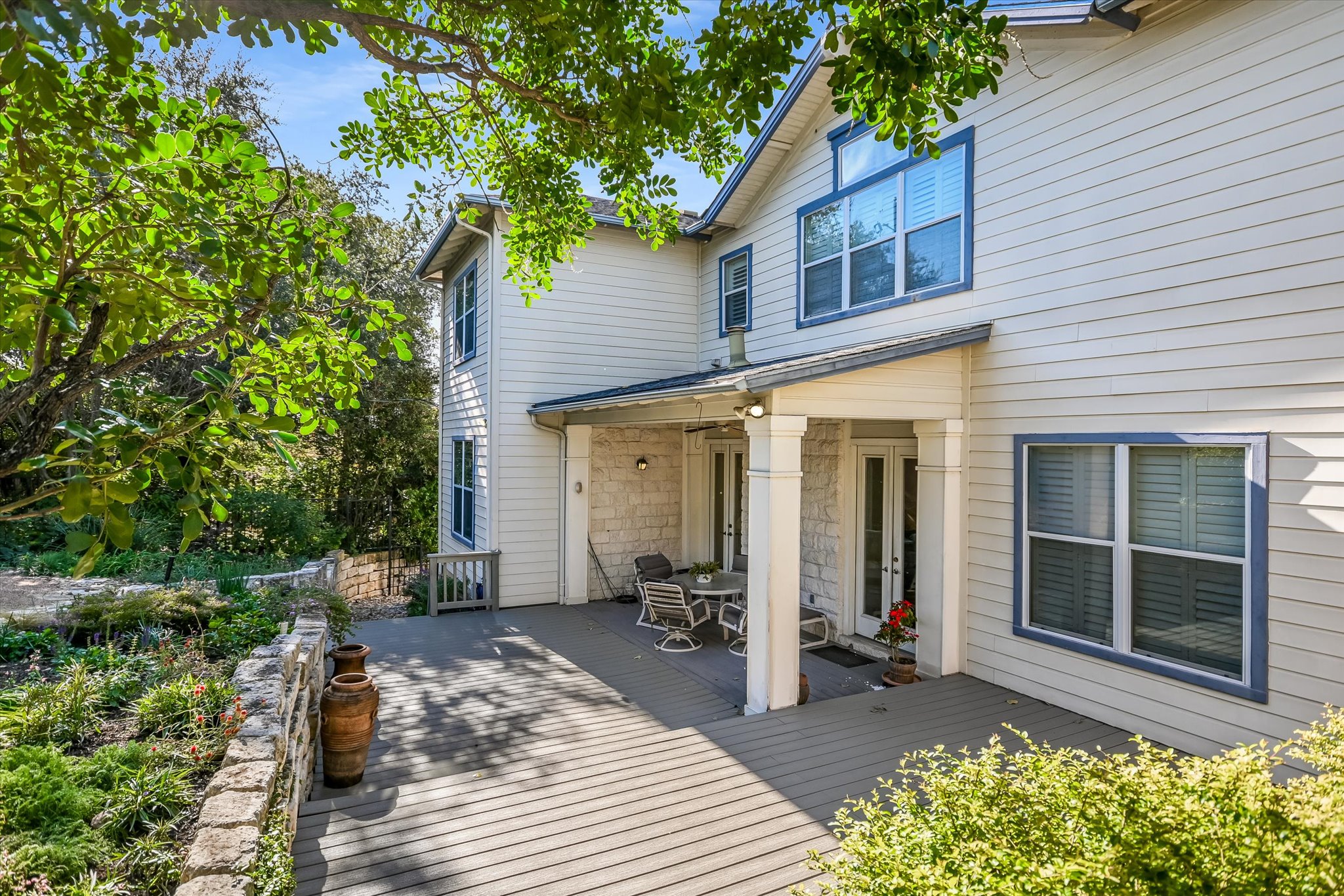703 Pressler Street Austin, TX 78703 - Photo 21 of 24 a front view of a house with garden