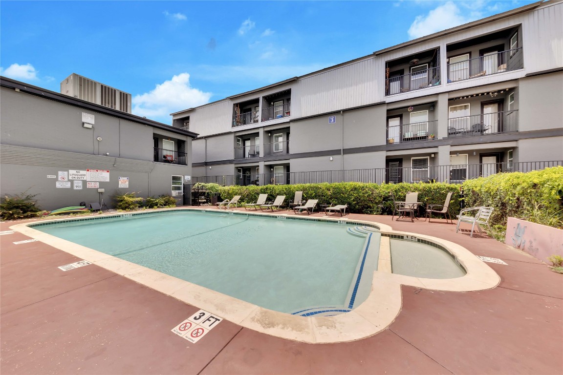 2020 South Congress Avenue, Unit 1224 Austin, TX 78704 - Photo 18 of 26 a view of outdoor kitchen and swimming pool