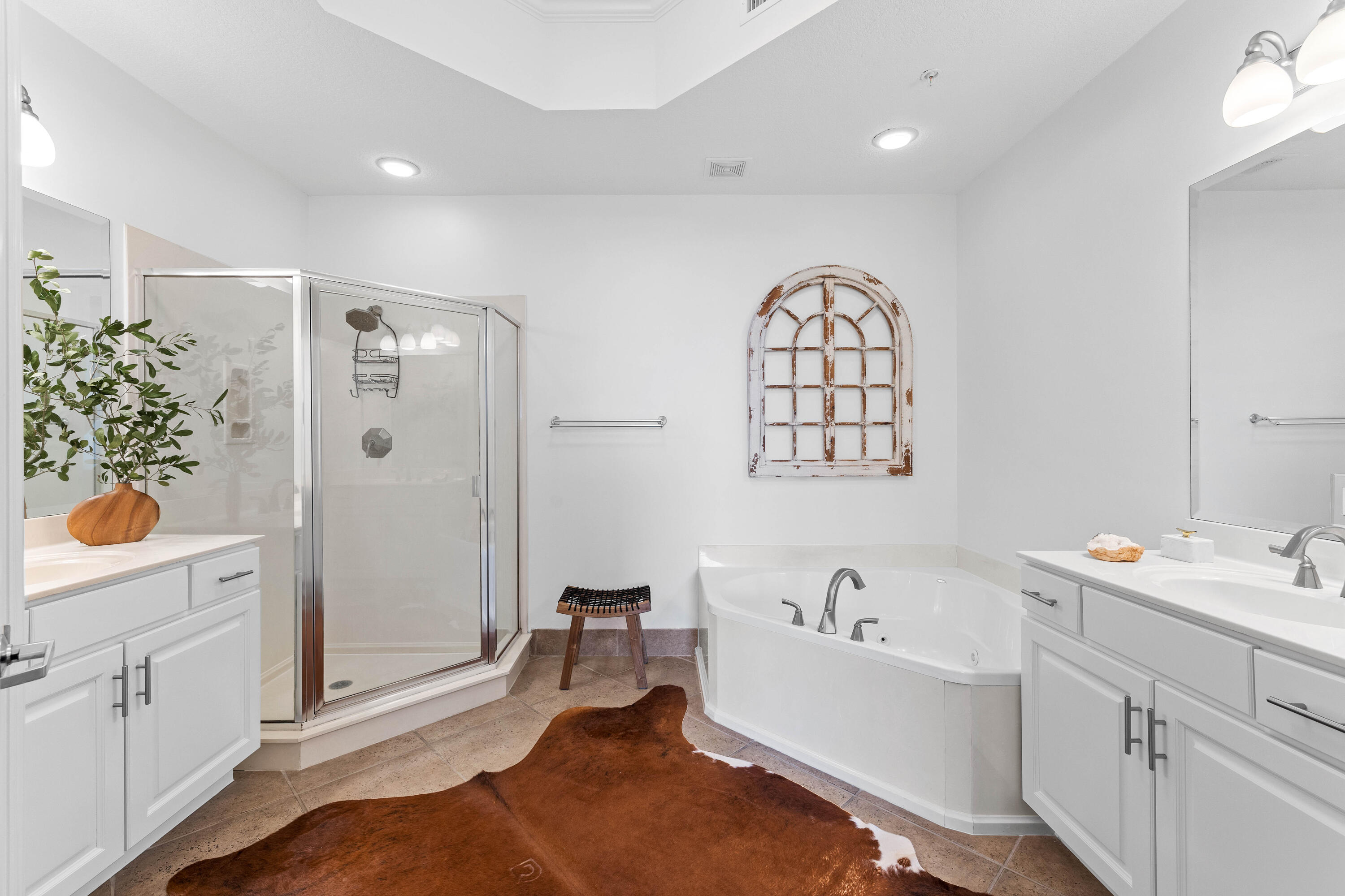 9961 East County Highway 30A, Unit 205 Inlet Beach, FL 32461 - Photo 23 of 45 a spacious bathroom with a tub sink and mirror