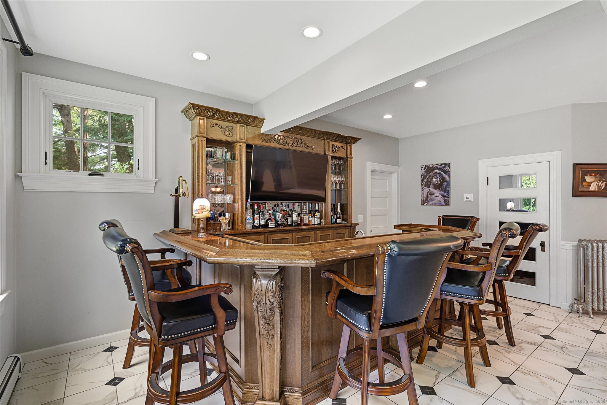 357 Wrights Crossing Road Pomfret, CT 06259 - Photo 13 of 40 a view of a dining room with furniture and a window