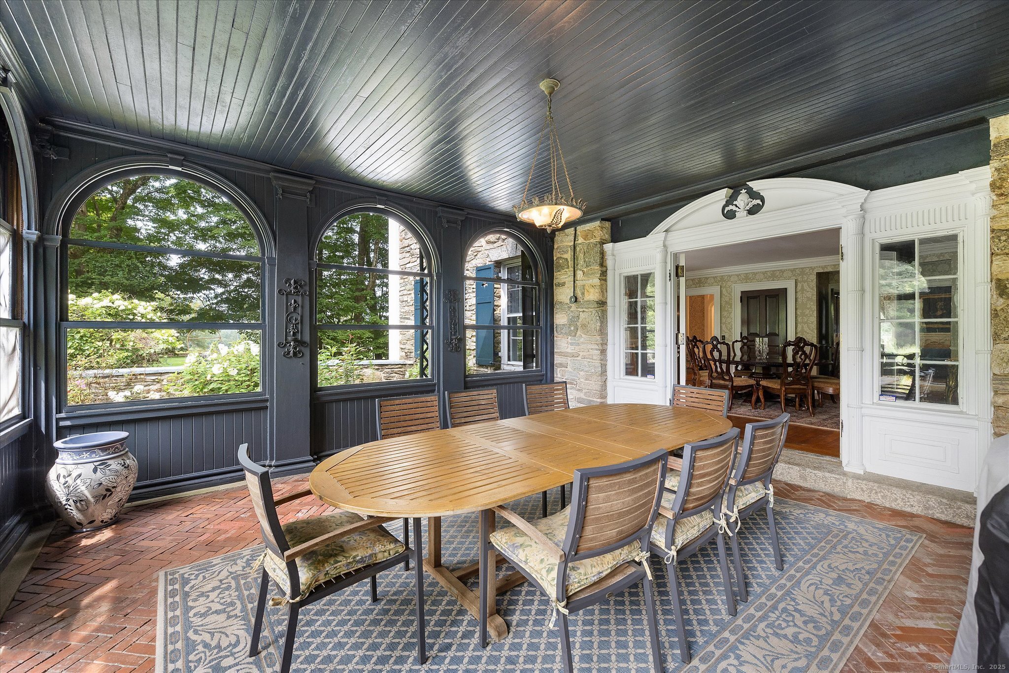 357 Wrights Crossing Road Pomfret, CT 06259 - Photo 20 of 40 a view of a dining room with furniture window and outside view