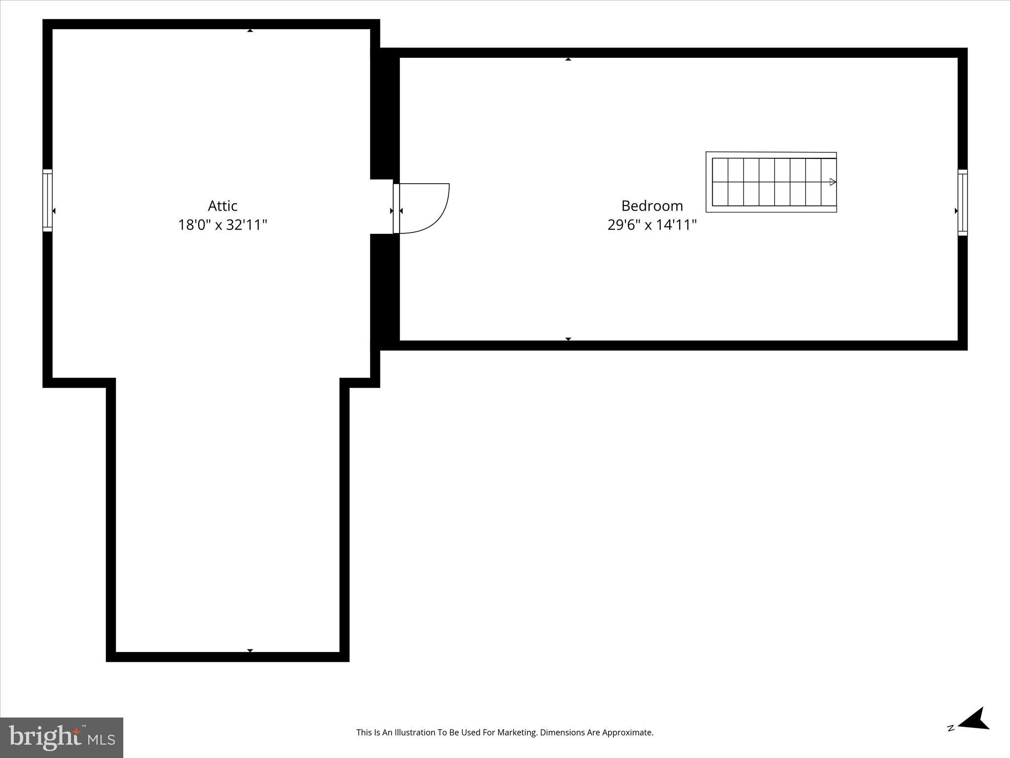 18758 Telegraph Springs Road Purcellville, VA 20132 - Photo 57 of 59 Floorplan: Attic