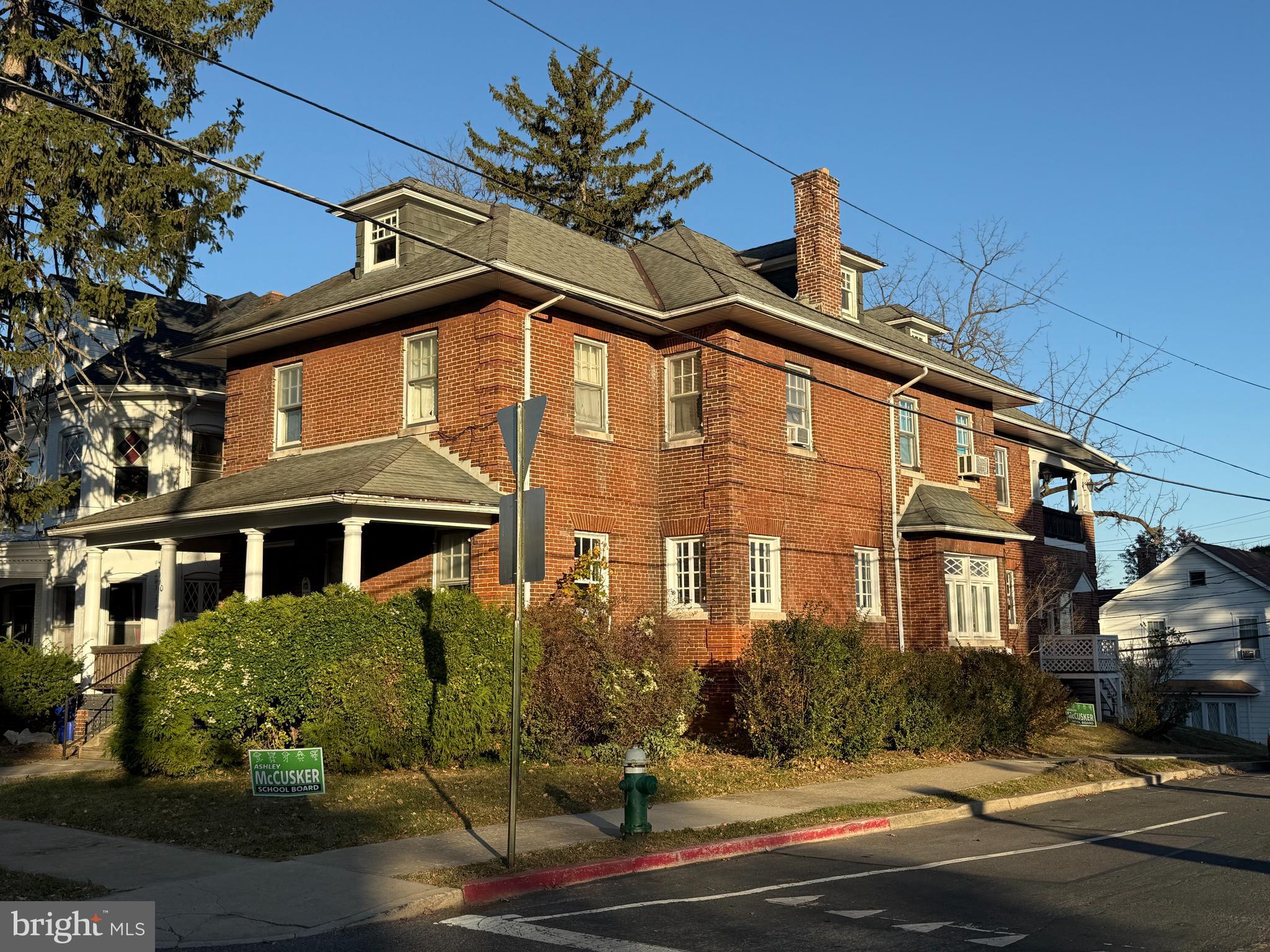 a front view of a house