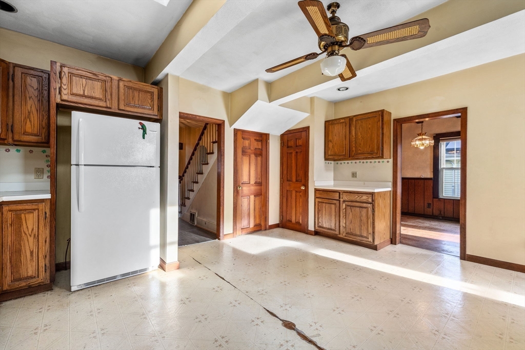 16 2nd Street Saugus, MA 01906 - Photo 18 of 37 a view of a kitchen with refrigerator and a kitchen