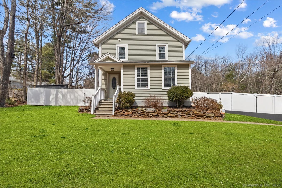 118 Burlington Road Farmington, CT 06085 - Photo 1 of 1 Front of home. Grass virtually enhanced to show what it will look like come summer.