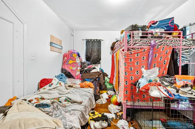 a view of a couch in a room