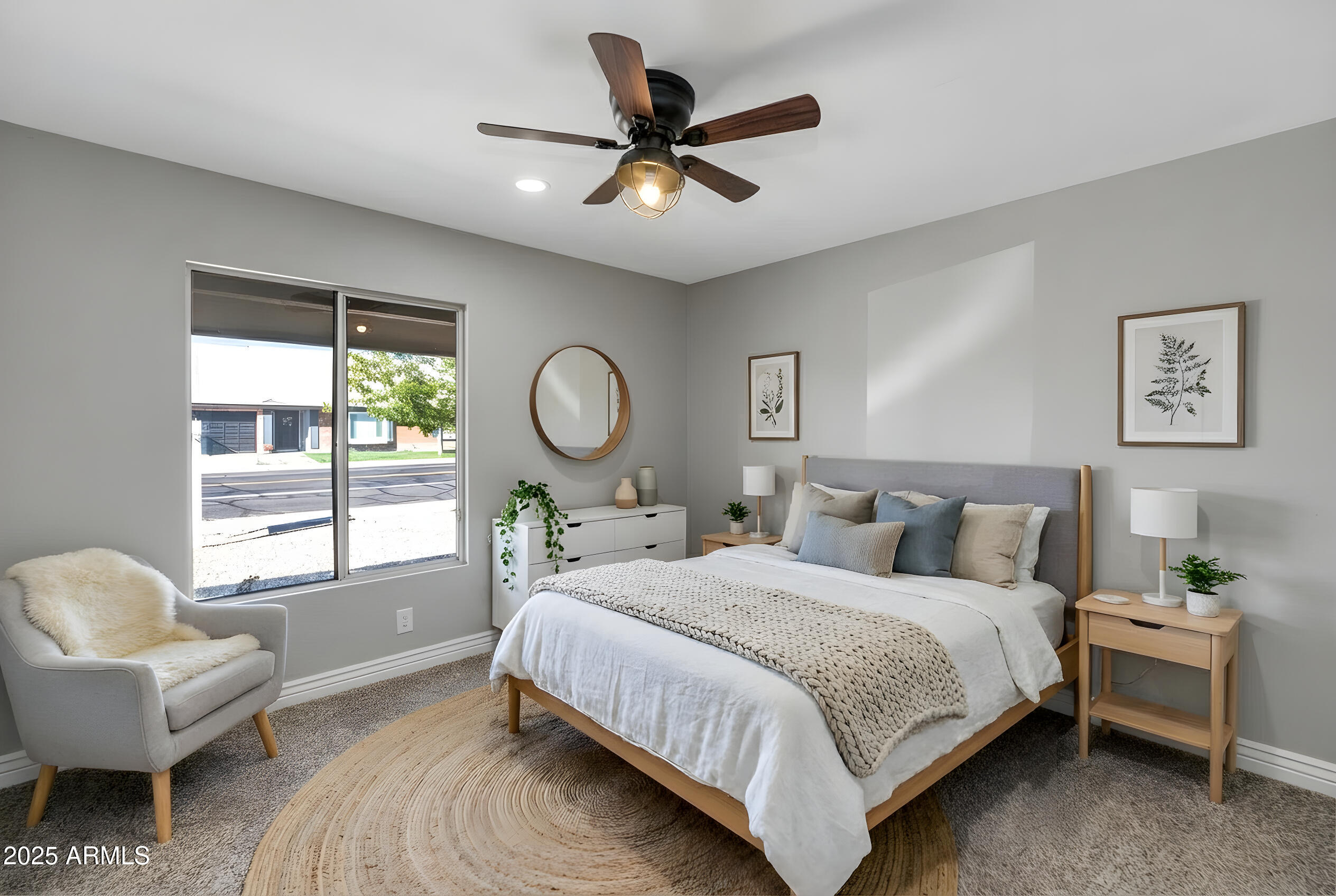2555 South Patterson Mesa, AZ 85202 - Photo 18 of 37 a bedroom with a bed and a large window