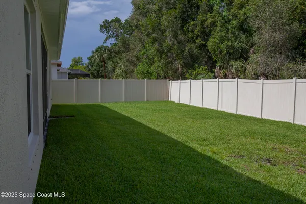 a backyard of a house