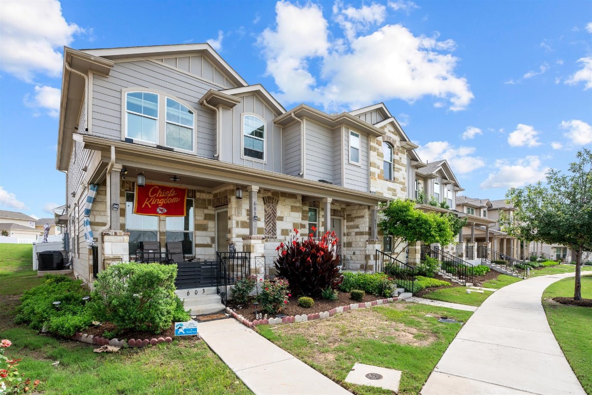 603 Katmai Circle Pflugerville, TX 78660 - Photo 1 of 1 a front view of a house with garden