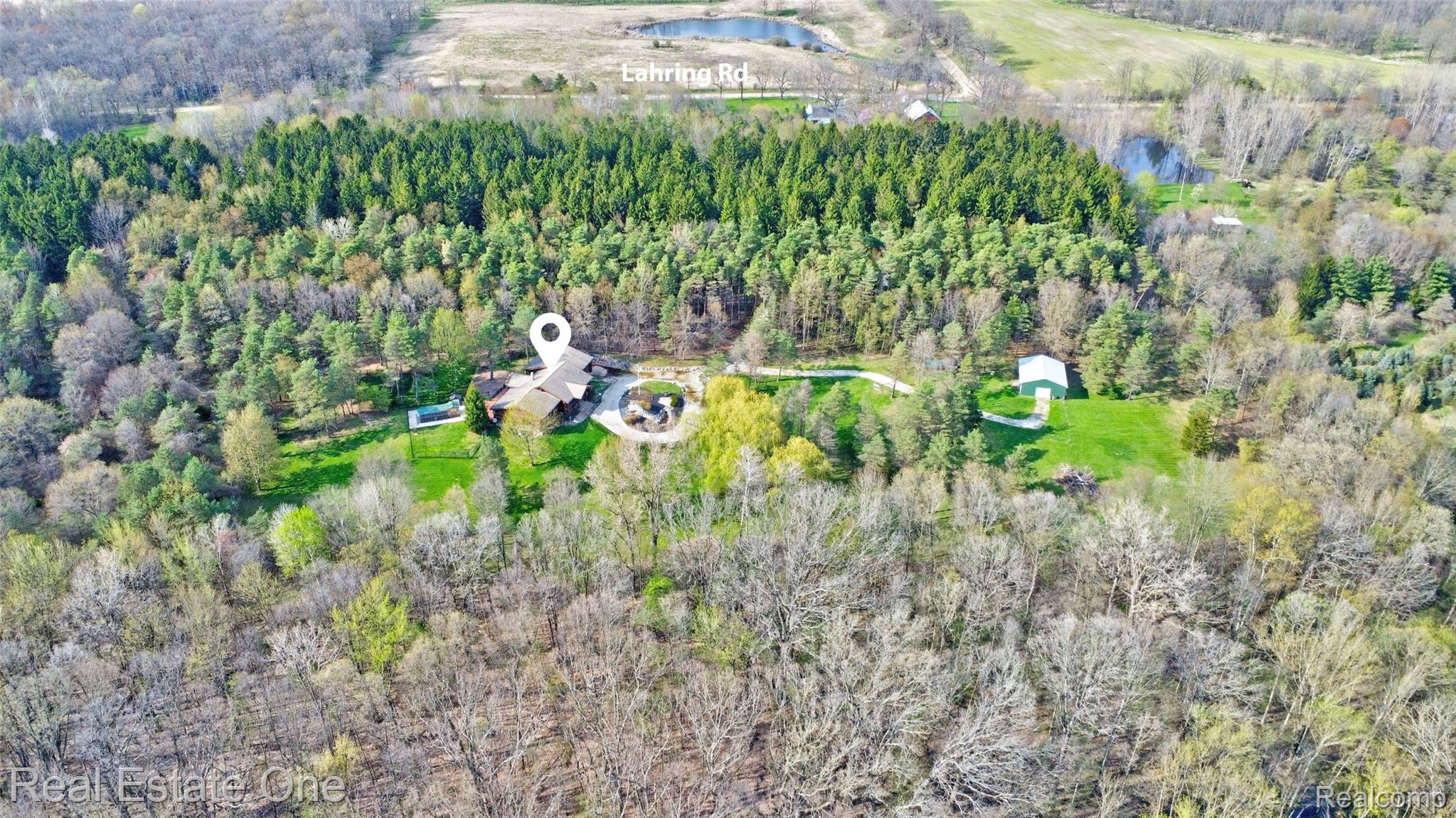 4340 Lahring Road Holly, MI 48442 - Photo 81 of 89 5) Aerial Back.jpg