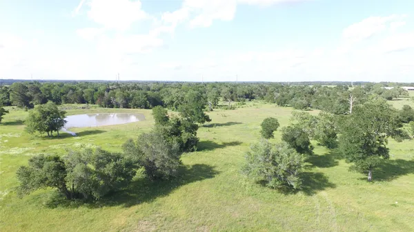 a view of lake with green space