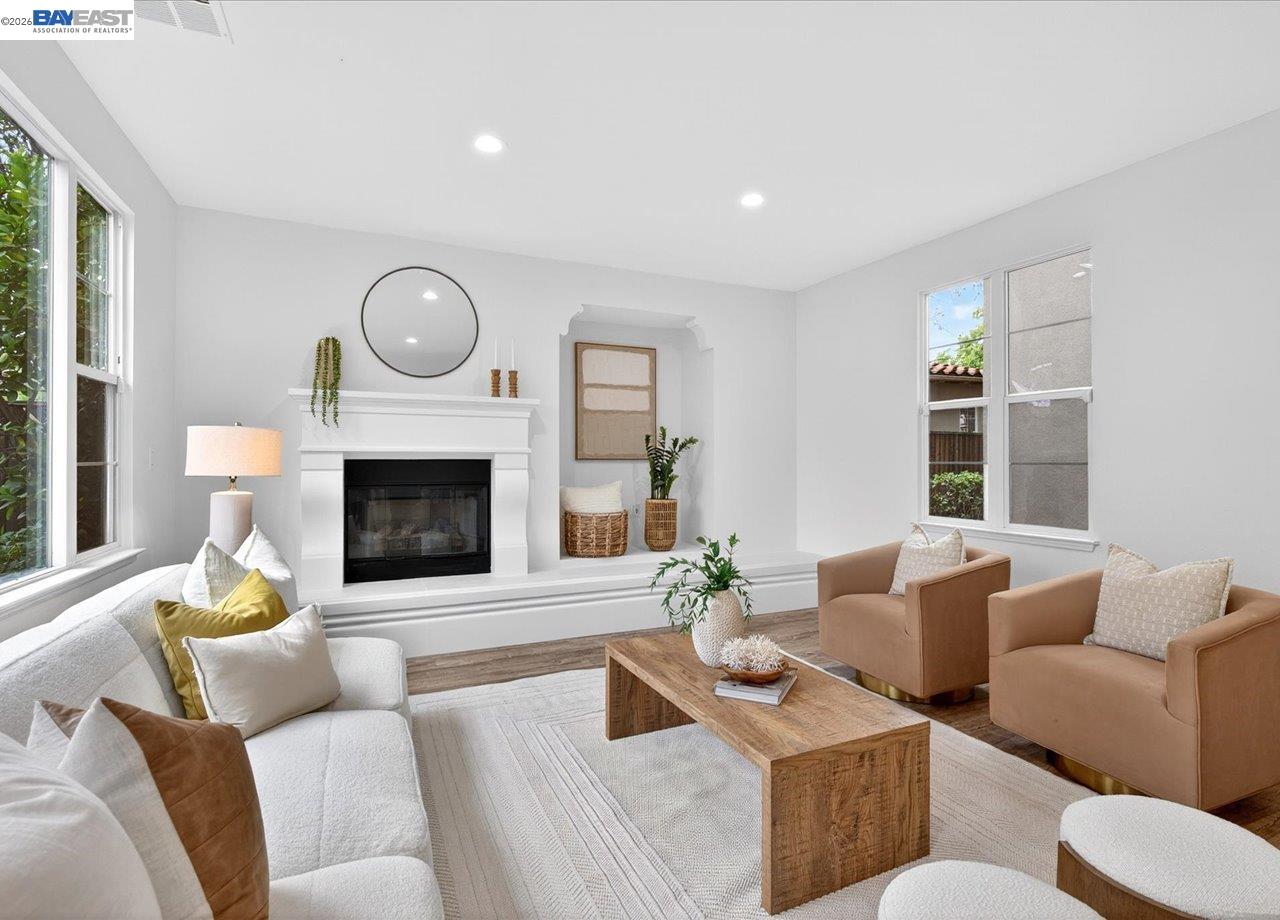 8148 Briar Oaks Drive San Ramon, CA 94582 - Photo 11 of 40 a living room with furniture and a fireplace