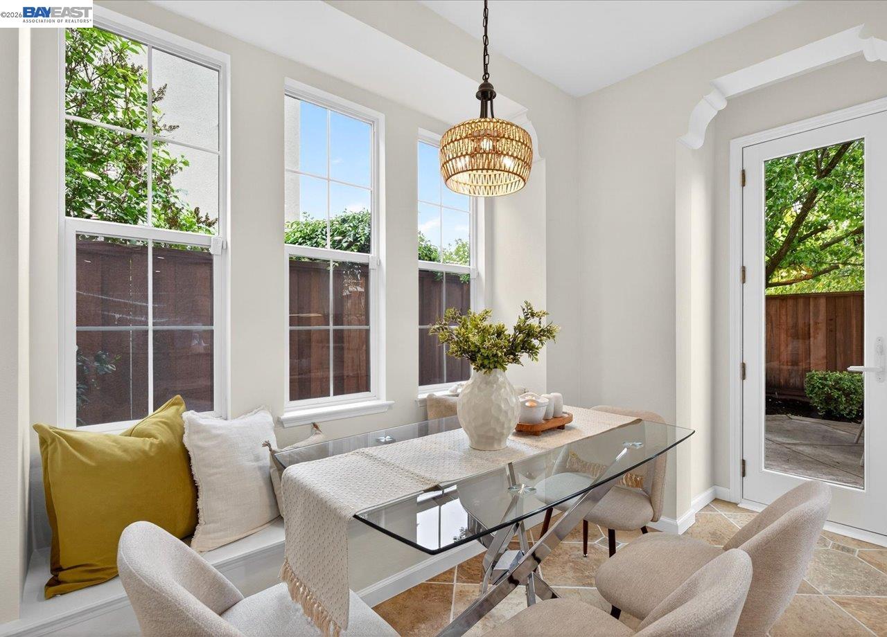 8148 Briar Oaks Drive San Ramon, CA 94582 - Photo 19 of 40 a view of a dining room with furniture window and outside view