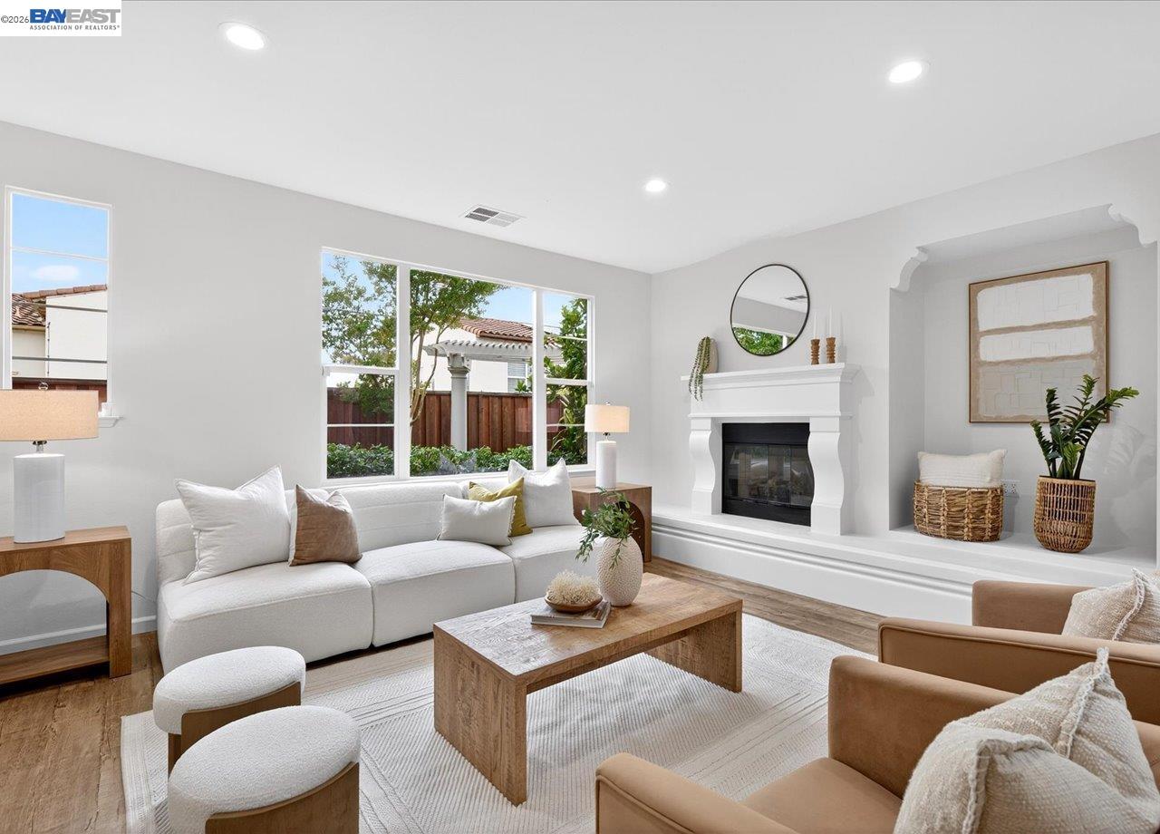 8148 Briar Oaks Drive San Ramon, CA 94582 - Photo 10 of 40 a living room with furniture and a fireplace