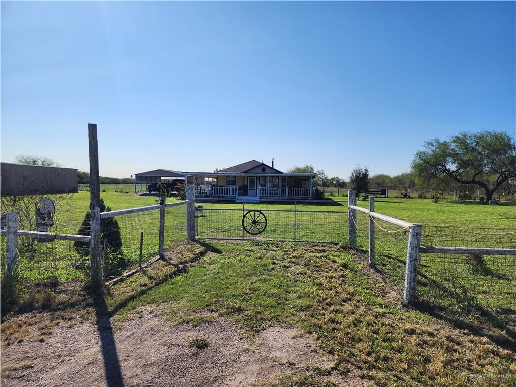 a view of a park with swings