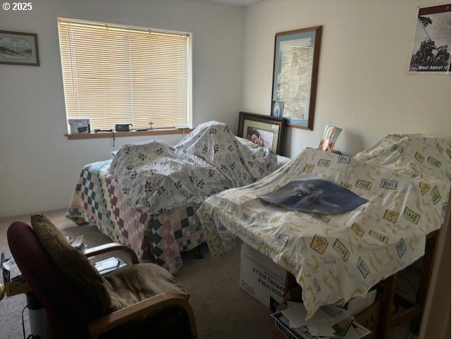 204 3rd Street La Grande, OR 97850 - Photo 8 of 12 a bedroom with two beds and a window