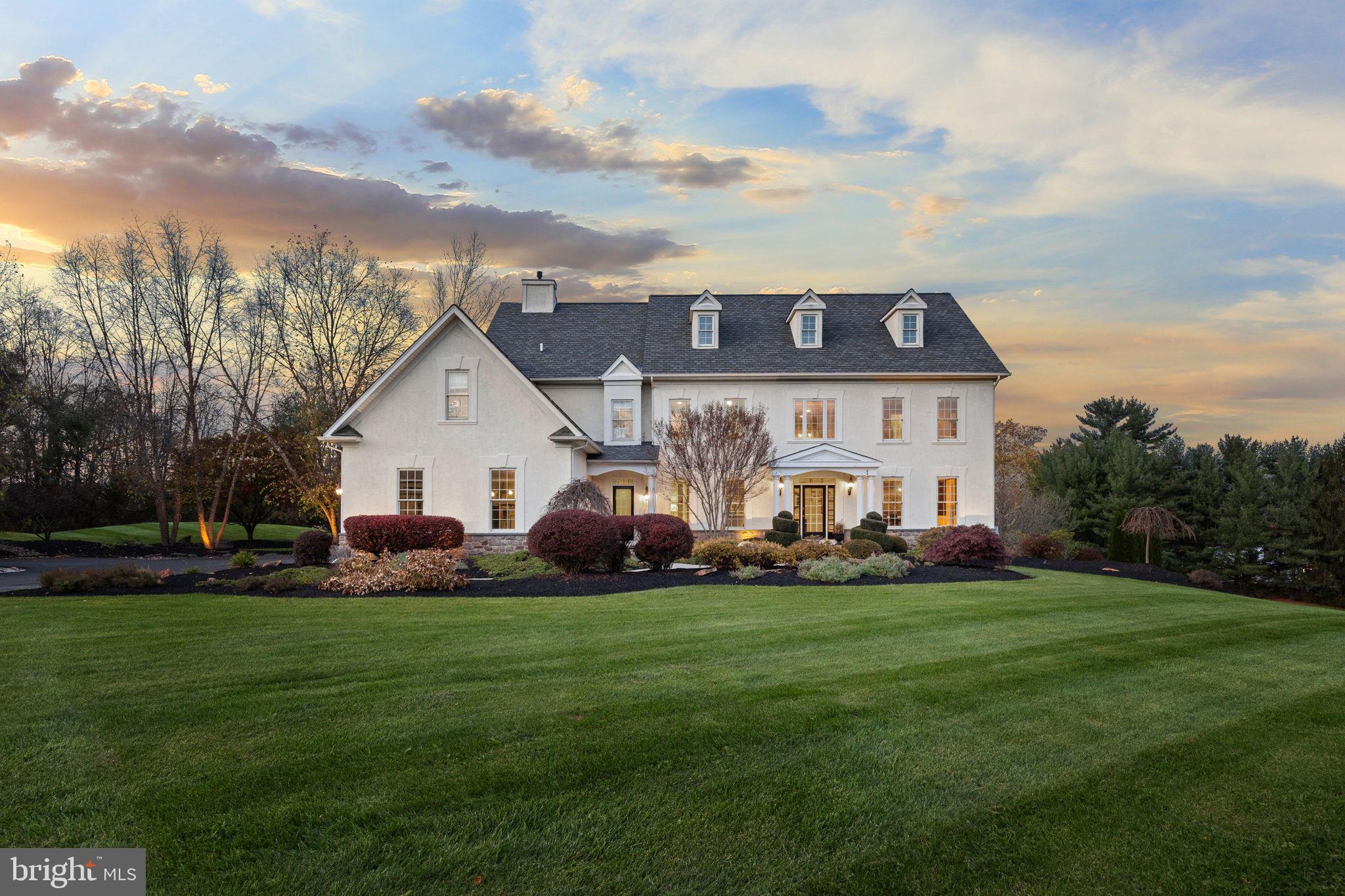1 Windy Hollow Road New Hope, PA 18938 - Photo 84 of 94 Evening Sunset View of Property