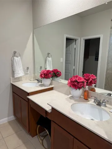 a room with a table and a window