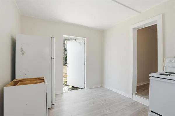 a view of a room with closet