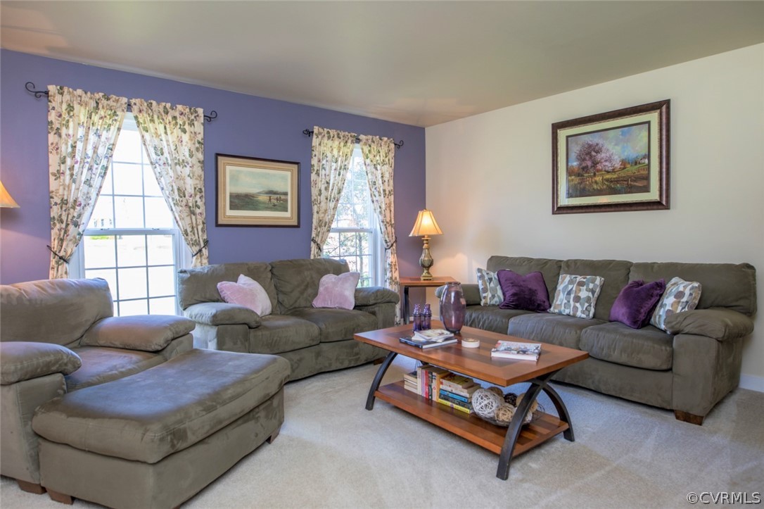 13513 Brandy Oaks Road Chesterfield, VA 23832 - Photo 13 of 38 Large 15 x 15 living room with carpet and accent w