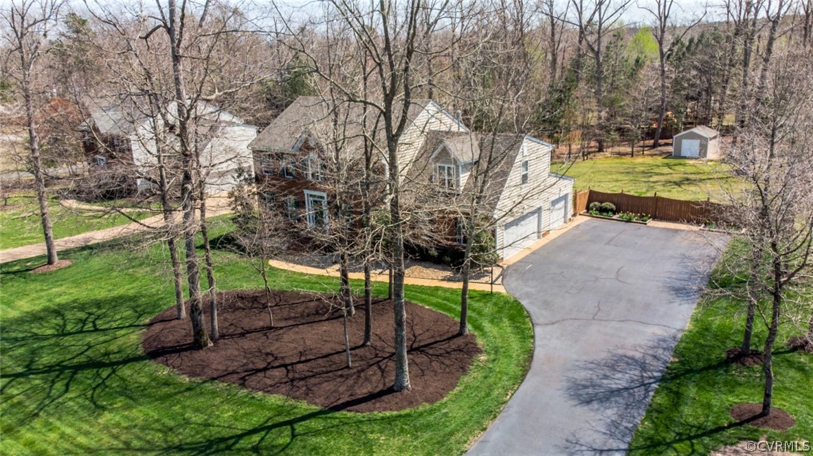 13513 Brandy Oaks Road Chesterfield, VA 23832 - Photo 2 of 38 Paved TRIPLE width drive leading to 3-Car attached
