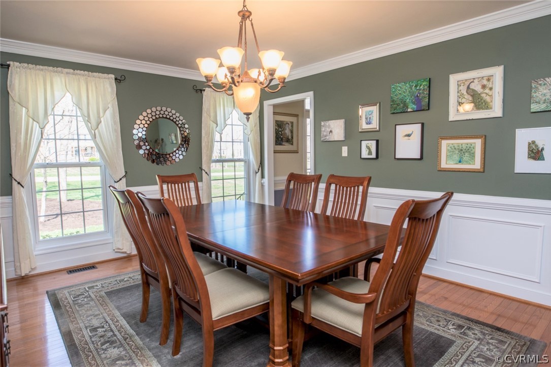 13513 Brandy Oaks Road Chesterfield, VA 23832 - Photo 10 of 38 Dining room additional view showing access to fron