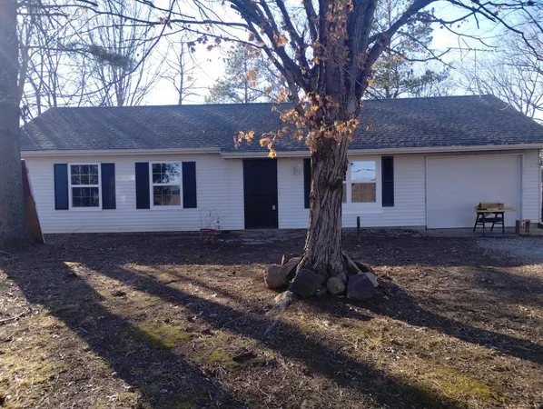 a front view of a house