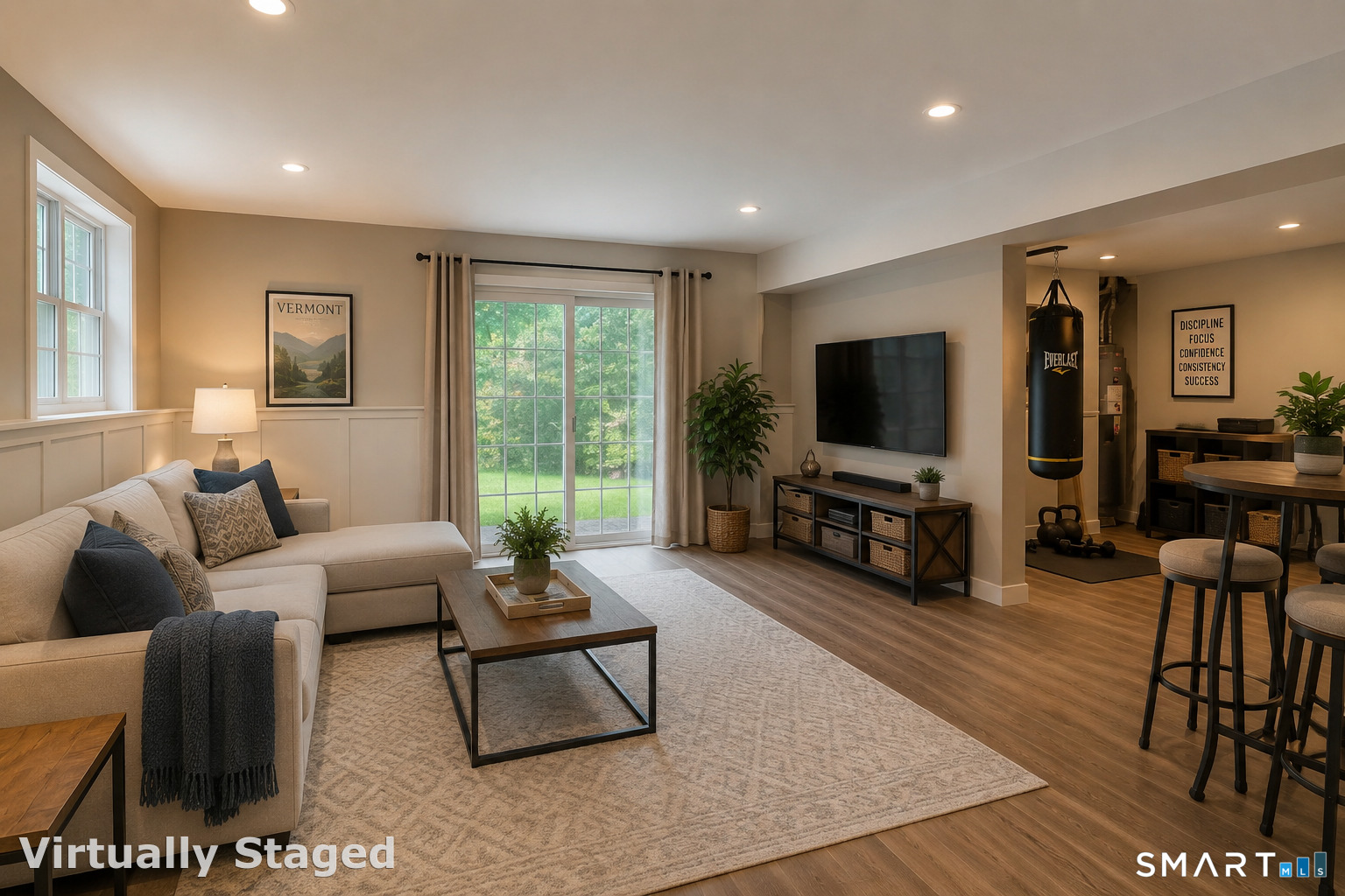 4 Ortense Road Wallingford, CT 06492 - Photo 33 of 33 a living room with furniture and a flat screen tv
