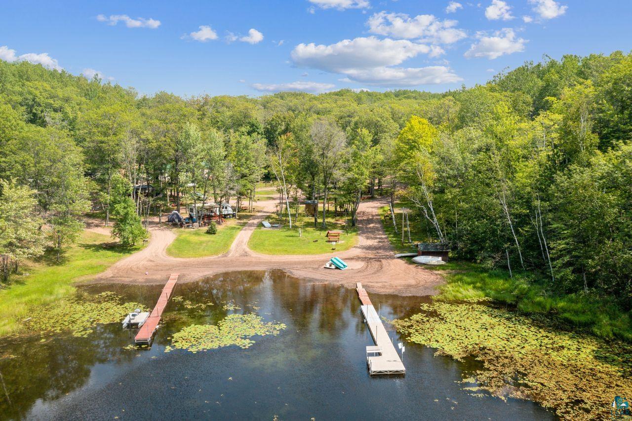 9505 Wildwood Campground Road Iron River, WI 54847 - Photo 1 of 34 Bird's eye view featuring a water view