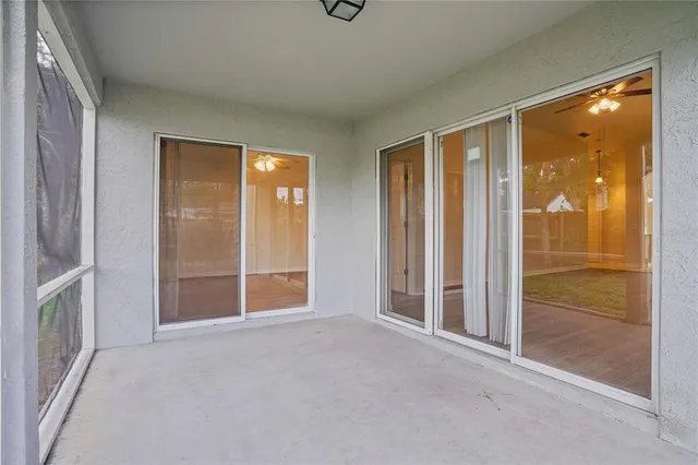 a view of backyard with cabin