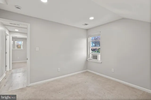 a view of an empty room