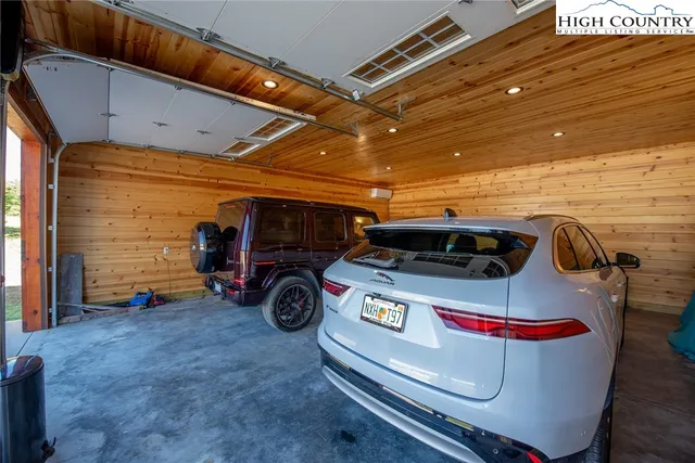 a view of car garage