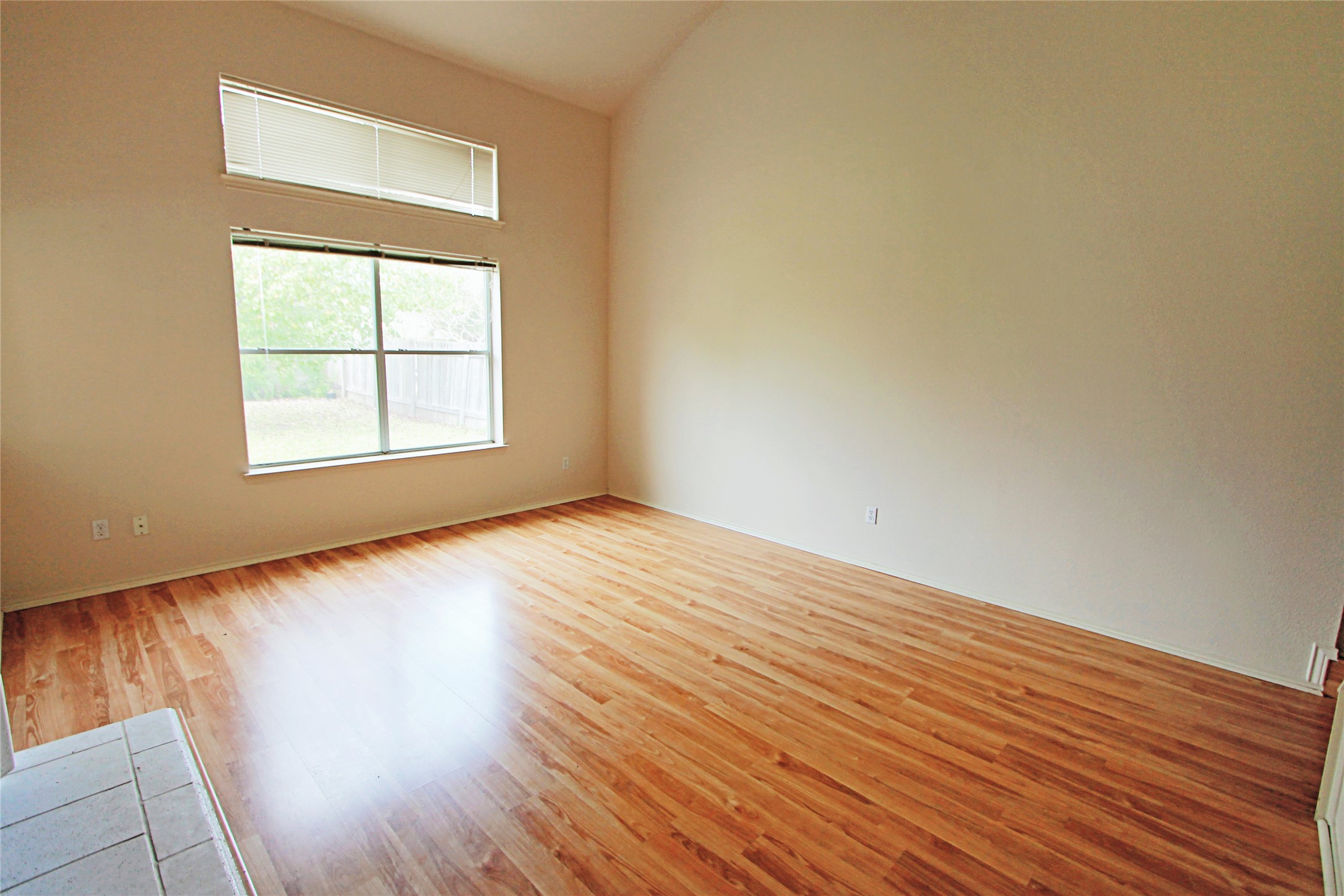 1821 Friars Tale Lane Austin, TX 78748 - Photo 5 of 20 Spare room with light wood finished floors and lofted ceiling
