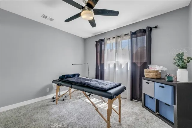 a room with furniture and window