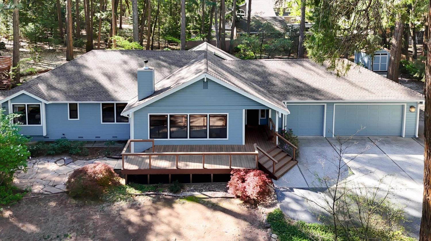 12523 Banner Lava Cap Road Nevada City, CA 95959 - Photo 43 of 57 a front view of a house with garden