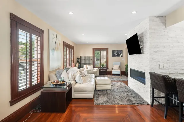 an aerial view of a city with lots of residential buildings