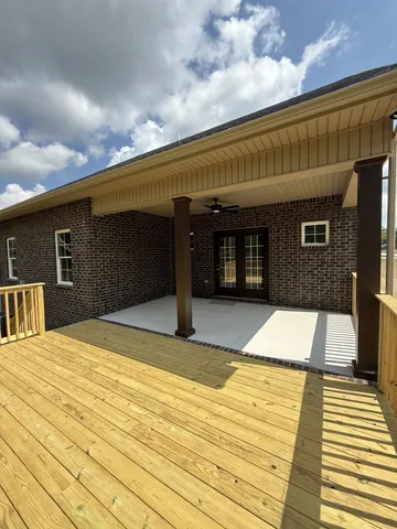 a view of a yard with a trees