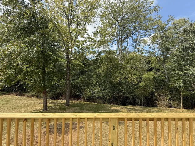 a view of a yard with a trees